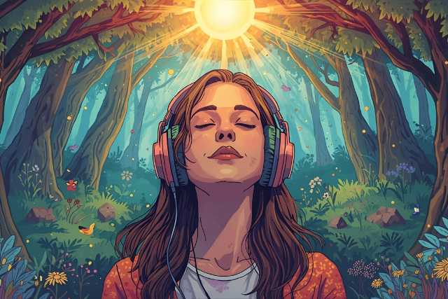 En sang som uventet gav meg livsgnisten tilbake woman listening to music.png